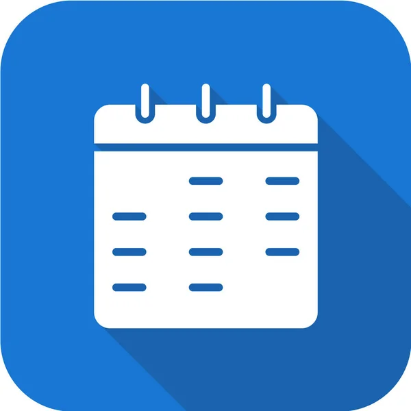 Vektor Illustration Kalender Ikon — Stock vektor