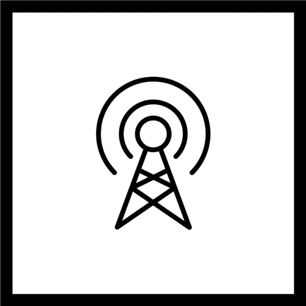 Ilustracja Wektorowa Ikony Anteny — Wektor stockowy