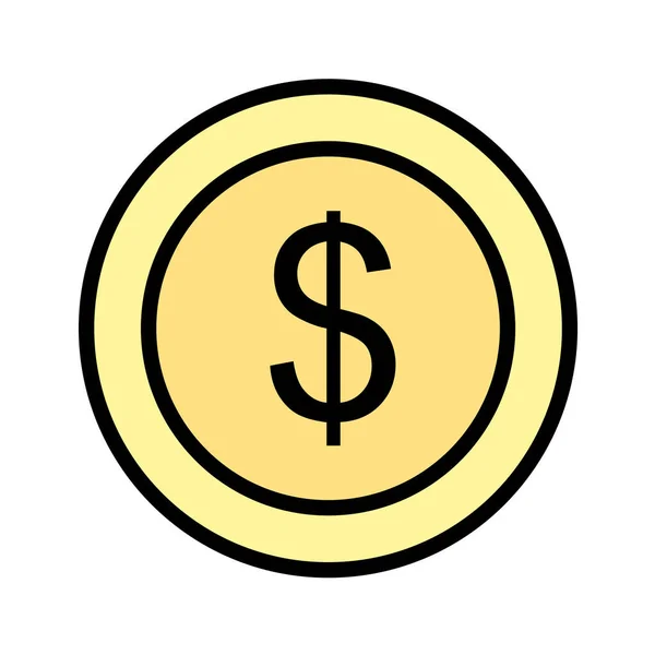 Dollar Icon Vector Illustration — Stock Vector