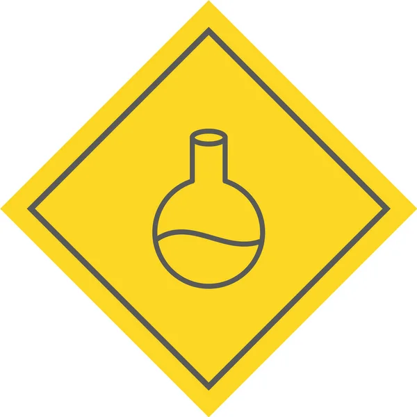 Vector Illustration Chemical Flask — Stock Vector