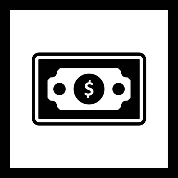Icono Nota Banco Estilo Moda Fondo Aislado — Vector de stock