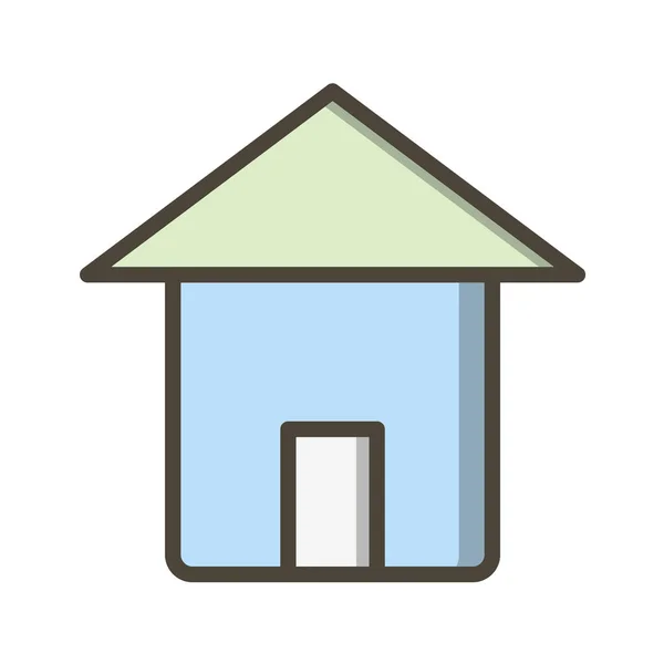 Huis Pictogram Vector Illustratie — Stockvector