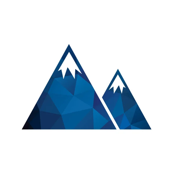 Εικονίδιο Λογότυπο Βουνού Εικονογράφηση Διανύσματος — Διανυσματικό Αρχείο