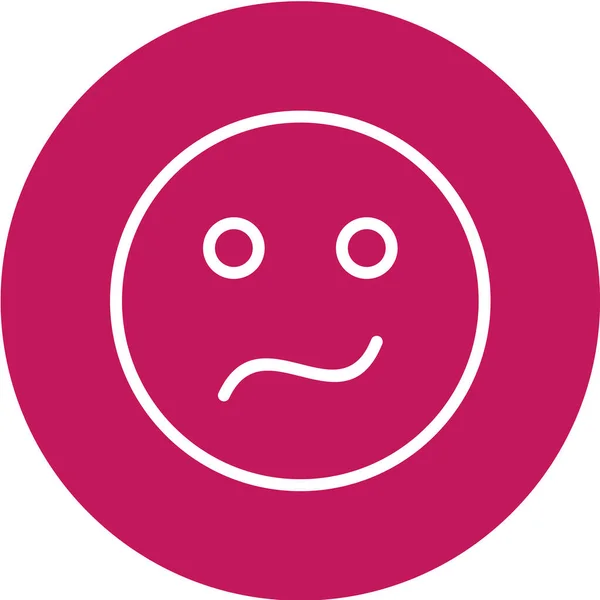 Emoji Icono Estilo Moda Aislado Fondo — Vector de stock