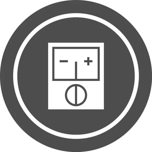 Voltmeter Pictogram Trendy Stijl Geïsoleerde Achtergrond — Stockvector