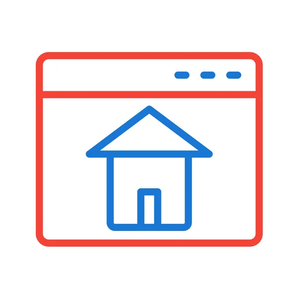 Icono Casa Para Vector Web — Vector de stock