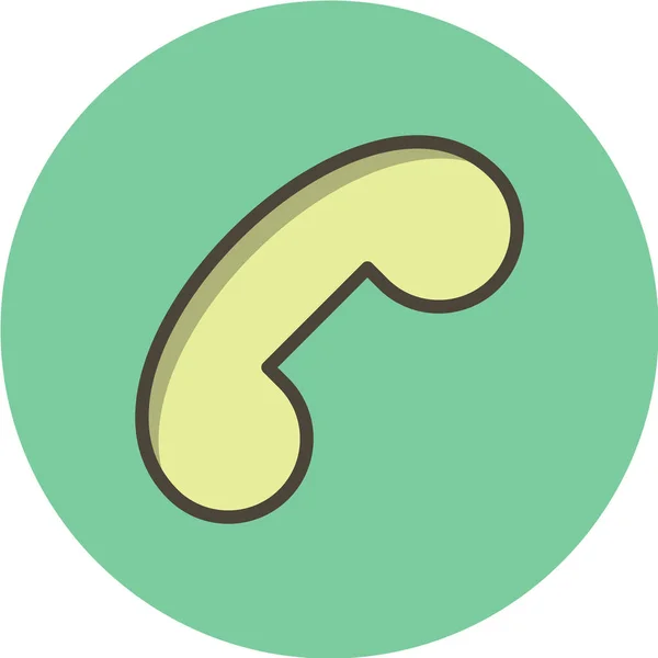 Telefoon Sign Pictogram Witte Achtergrond Vector Illustratie — Stockvector