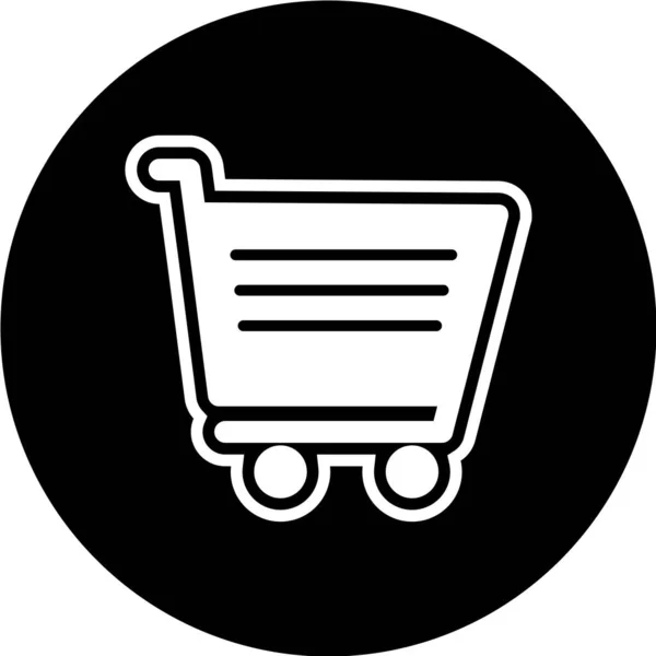 Icono Del Carrito Compras Ilustración Del Vector — Archivo Imágenes Vectoriales