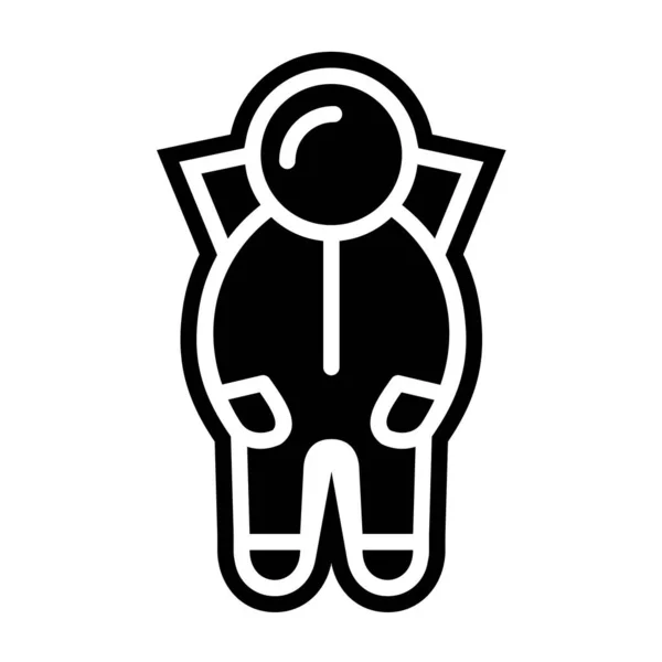 Space Suit Icon Trendy Style Izolované Pozadí — Stockový vektor