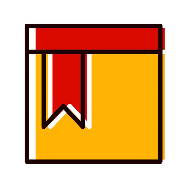Векторна Ілюстрація Червоної Помаранчевої Піктограми — стоковий вектор
