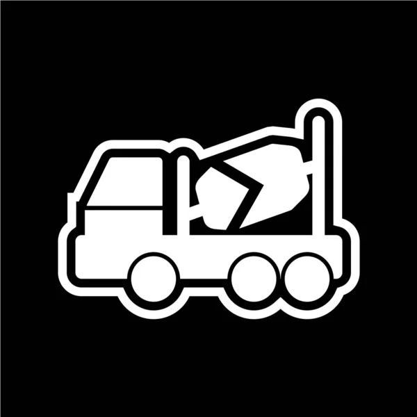 Truck Line Icon Vector Illustration — Stock Vector
