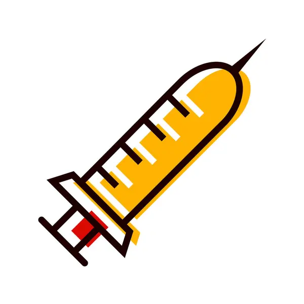 医用注射器图标矢量图解设计 — 图库矢量图片