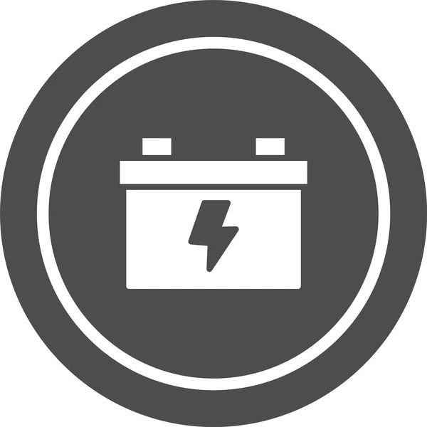 Ícone Bateria Estilo Moderno Isolado Fundo — Vetor de Stock