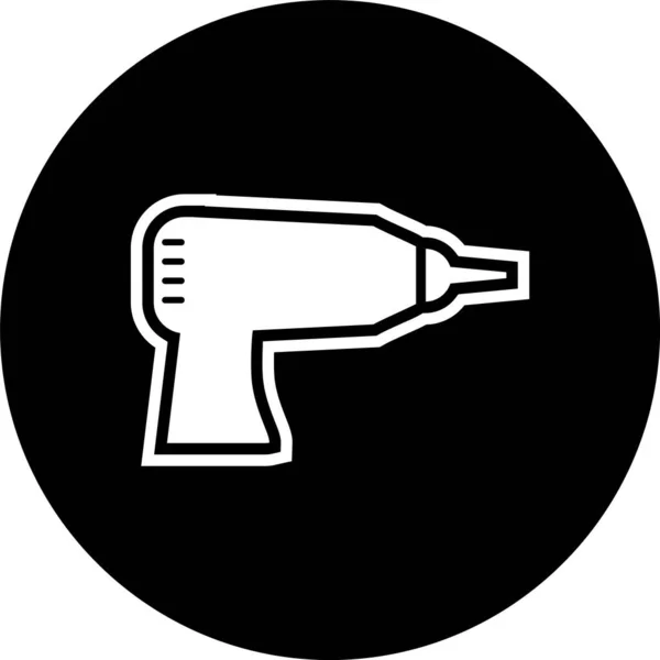 Drill Icon Trendigen Stil Isolierten Hintergrund — Stockvektor