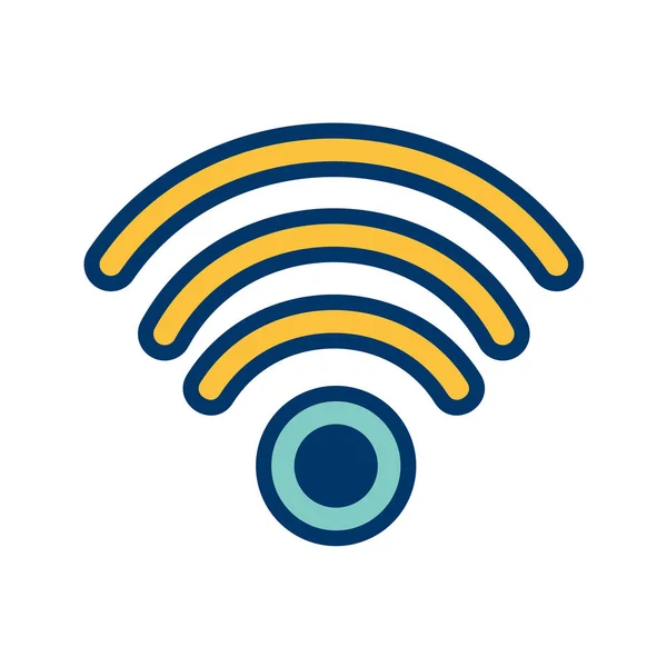 Ikona Wifi Koncepcja Połączenia Ilustracja Wektora — Wektor stockowy