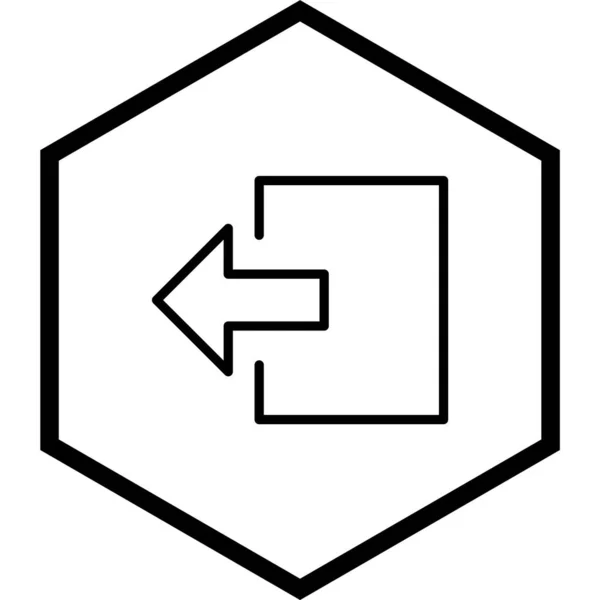 Logga Ikonen Trendig Stil Isolerad Bakgrund — Stock vektor