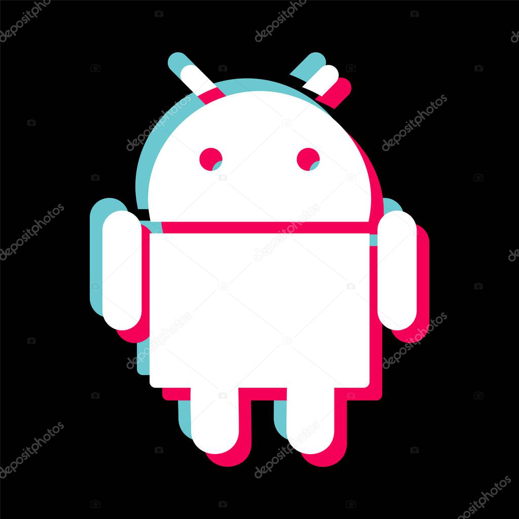Android  Icon In Trendy Style Isolated Background