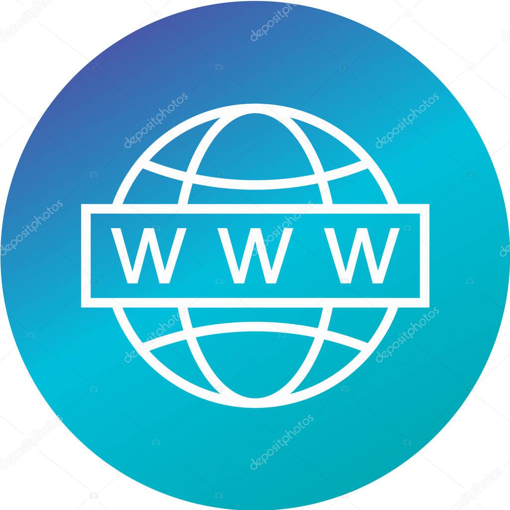 web icon for the site, vector illustration