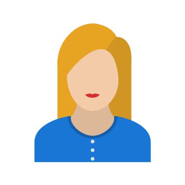 Kadın avatar simgesi vektör illüstrasyon tasarımı