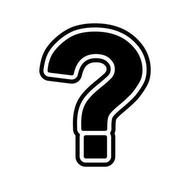  Moda Biçimli İzole Arkaplanda Soru İşareti Simgesi