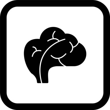 Moda Biçimli Beyin Simgesi Ayrı Arka Gruplandırılmış