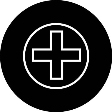 beyaz arkaplanda siyah simge izole edildi