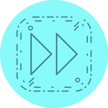 Bir çizgi simgesinin vektör illüstrasyonu