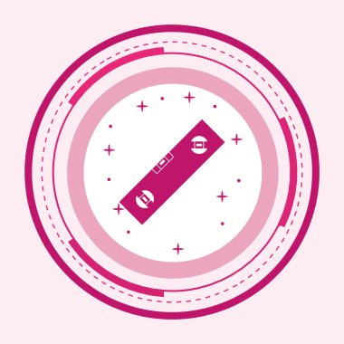 Moda Biçiminde Seviye Simgesi İzole Arkaplan      