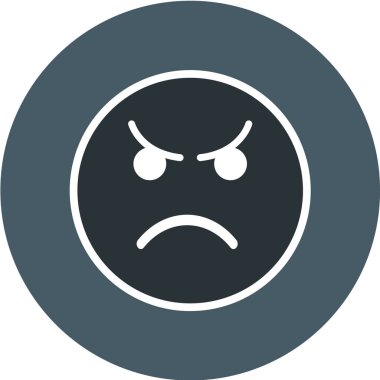 Üzücü bir ifadenin çizgi film vektör çizimi