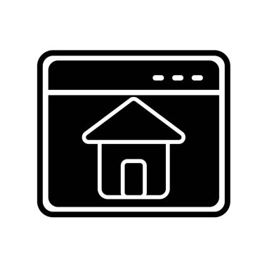 Ev simgesi vektör illüstrasyonu