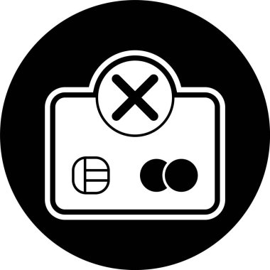 Ödeme Başarısızlığı Simgesi Moda Biçiminde İzole Arkaplan    