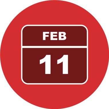 Gölgeli takvim simgesi