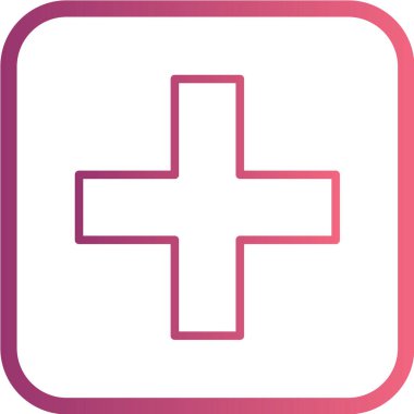 Beyaz arkaplanda vektör tıbbi simgesi