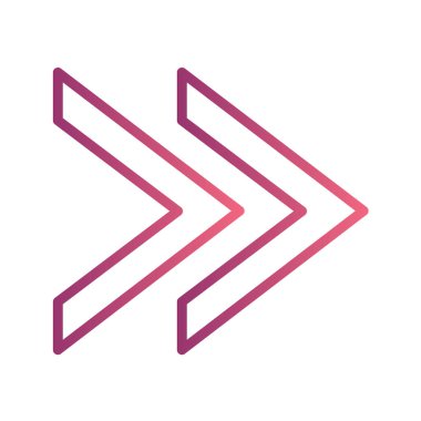 ok çizgisi vektör simgesi. Yön işareti. navigasyon sembolü