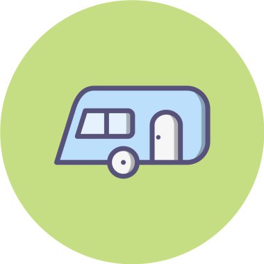 Otel düz vektör simgesi