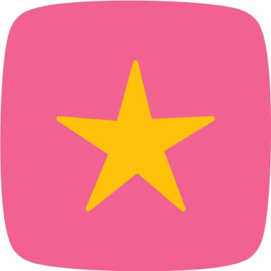 Basit yıldız vektör simgesi.