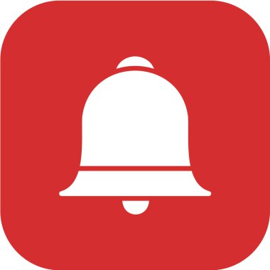 Çan simgesi vektör illüstrasyonu