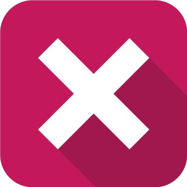 Haçlı kırmızı düğmenin vektör illüstrasyonu