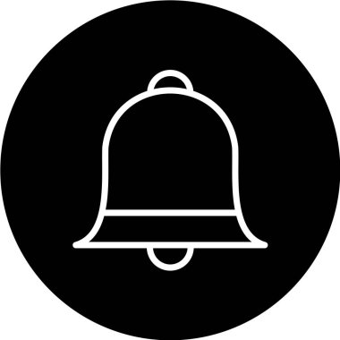 Çan simgesi vektör illüstrasyonu