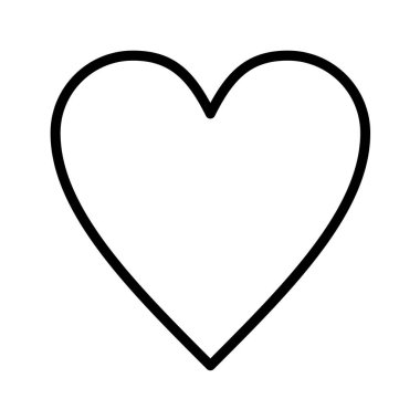 Kalp ikonu vektör illüstrasyonu