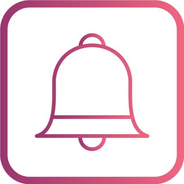 Çan simgesi vektör illüstrasyonu