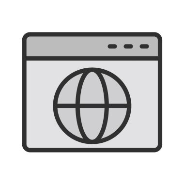 bilgisayar güvenlik penceresi simgesi vektör illüstrasyon tasarımı