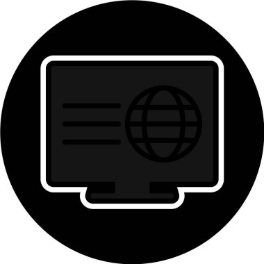 bilgisayar simgesi, vektör illüstrasyonu.