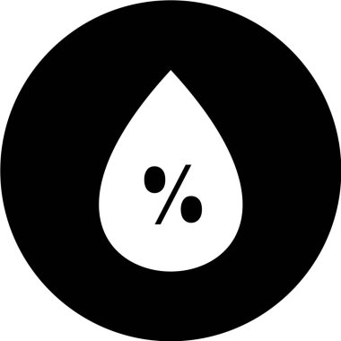 Bir damla suyun vektör illüstrasyonu