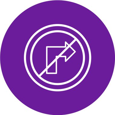 Yol simgesi, vektör illüstrasyonu