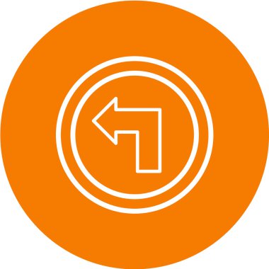 Yol simgesi, vektör illüstrasyonu