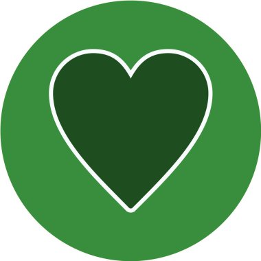 Basit kalp vektör simgesi