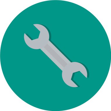 İngiliz anahtarı ve tornavida vektör simgesi