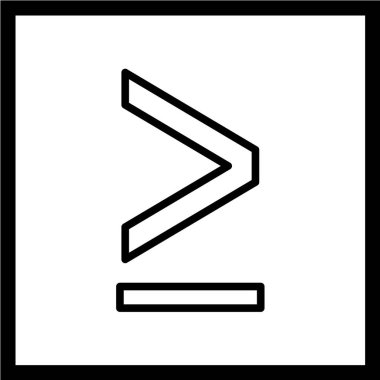 ok çizgisi vektör simgesi. Yön işareti. navigasyon sembolü