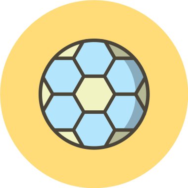 futbol düz vektör simgesi